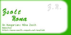 zsolt mona business card